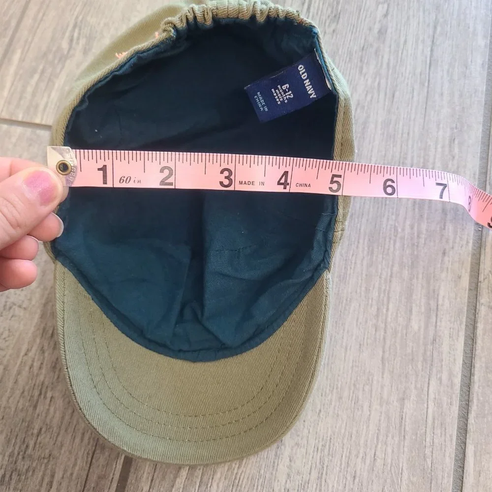 🏷 3/$15 or 5/$20 Old Navy baby boys aviator hat cadet army green 6-12 months